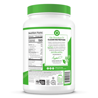 Organic Protein? Plant Based Protein Powder - Creamy Chocolate Fudge